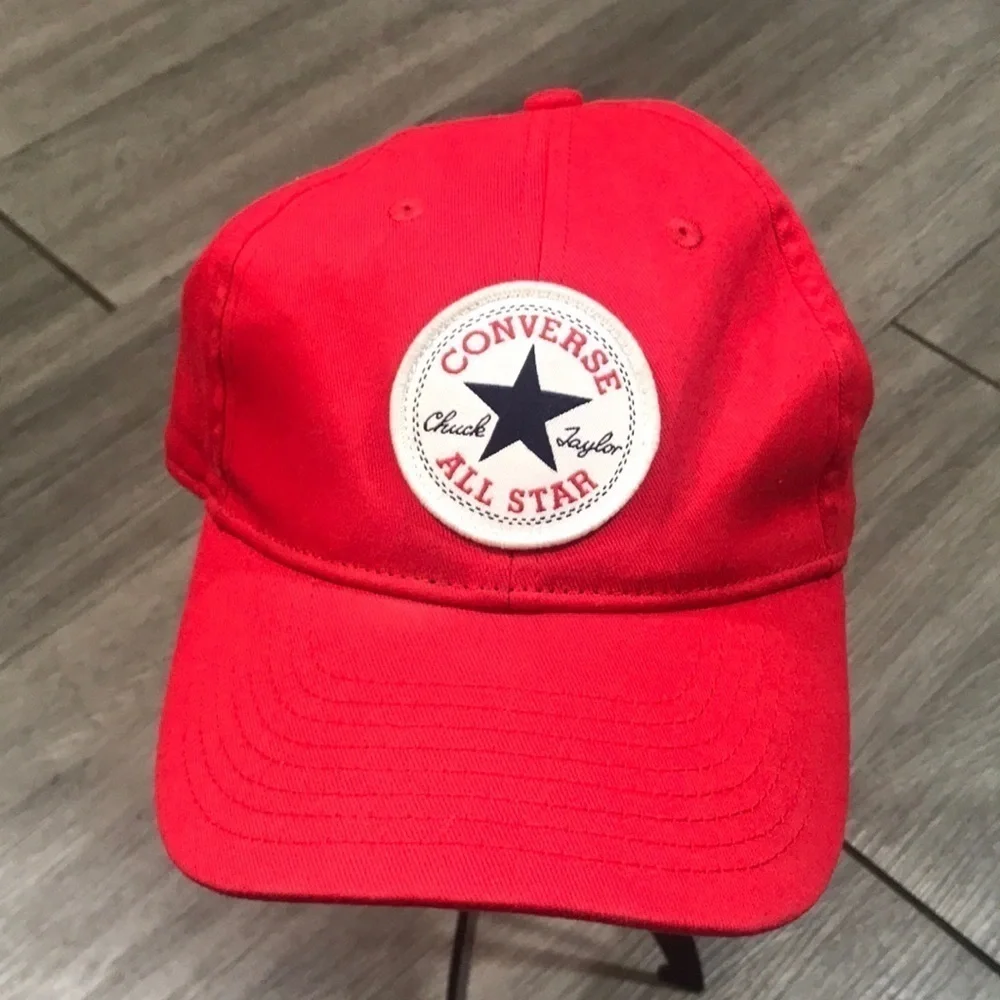 Converse All-Star‎ Chuck Taylor Patch Logo Red 100% Youth Baseball Cap